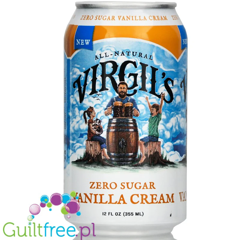 Virgil's Zero Vanilla Cream Soda - naturalny napój zero kalorii bez cukru ze stewią i erytrolem - Image 3
