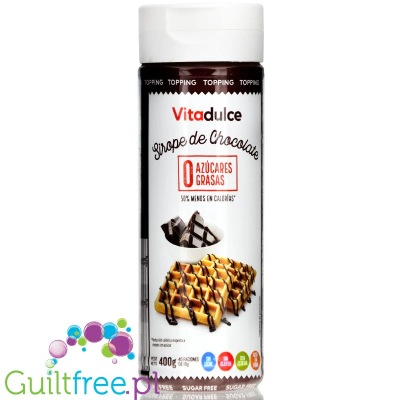 VitaDulce Chocolate Topping - bardzo gęsta polewa czekoladowa zero cukru