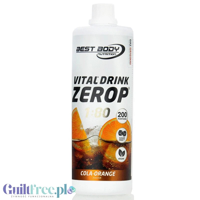 Vital Drink Cola-Orange 1L - koncentrat do napojów bez cukru z witaminami