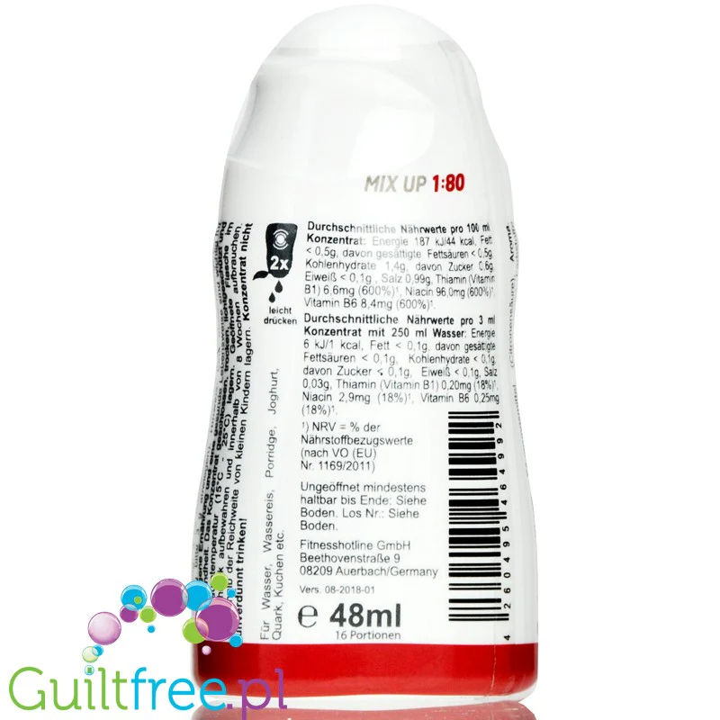 Vital Drink Malina skoncentrowany smacker do wody z witaminami - Image 2