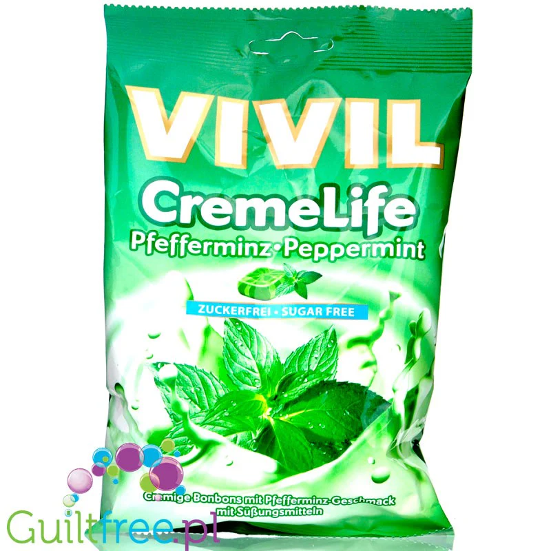 Vivil Cremelife Peppermint - cukierki bez cukru Mięta & Śmietanka