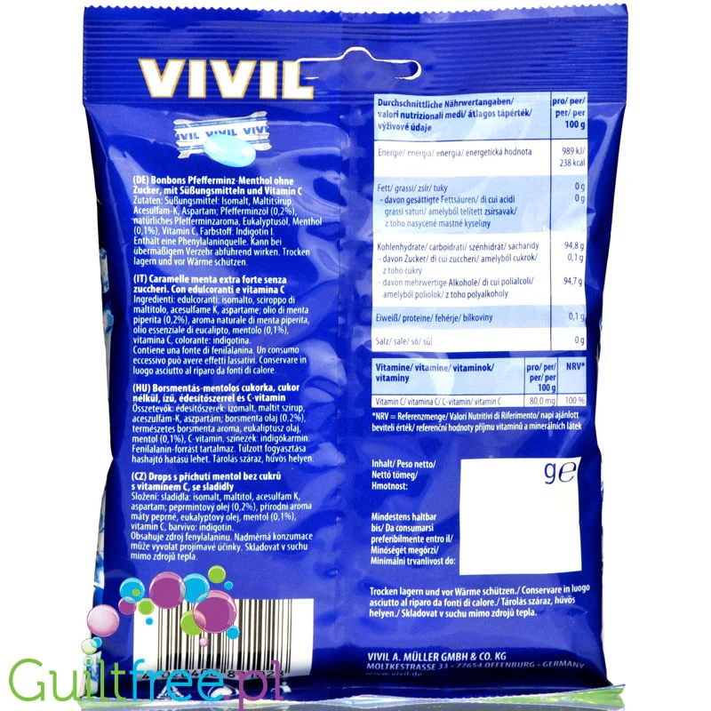 Vivil Extra Stark - extra mocne cukierki lodowe bez cukru z witaminą C - Image 2