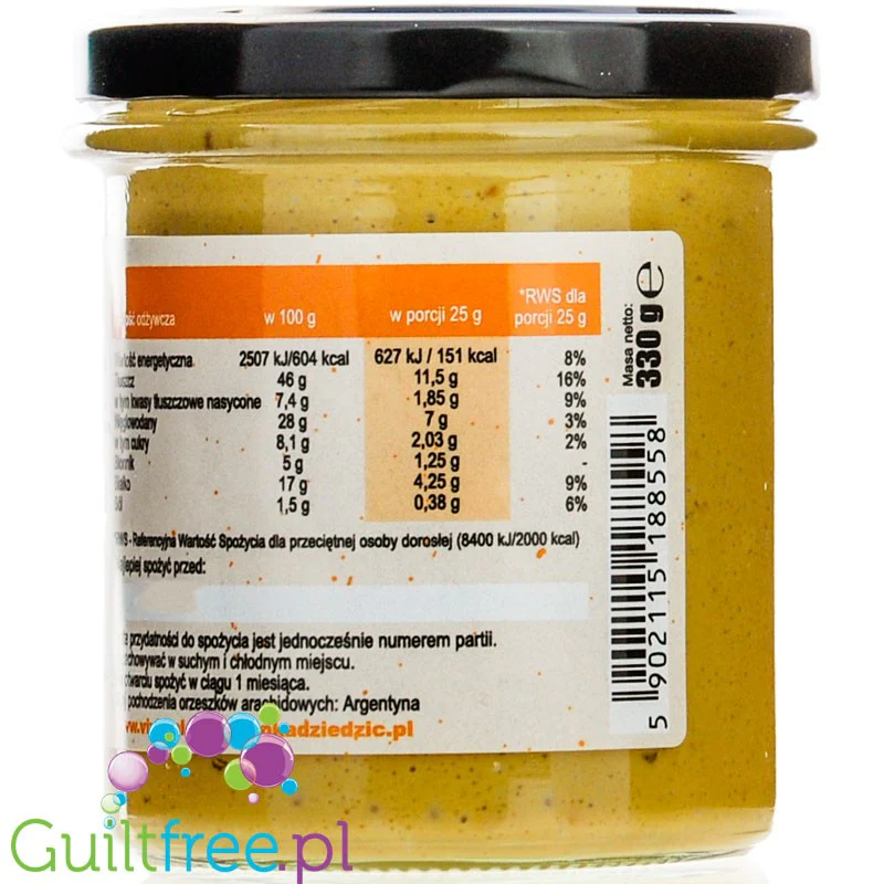 Vivio Anka Dziedzic Krem Arachidowy Salted Caramel - krem orzechowy bez cukru, Solony Karmel - Image 2