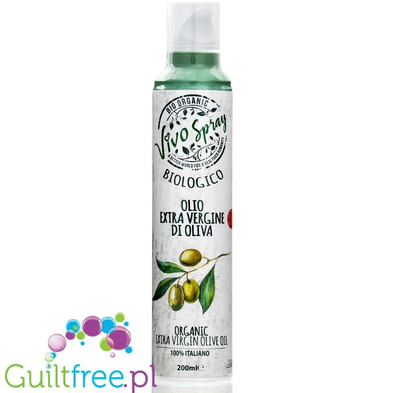 Vivo Spray Olio Extra Vergine di Oliva - organiczna oliwa z oliwek, w spray'u bez gazów wypychających