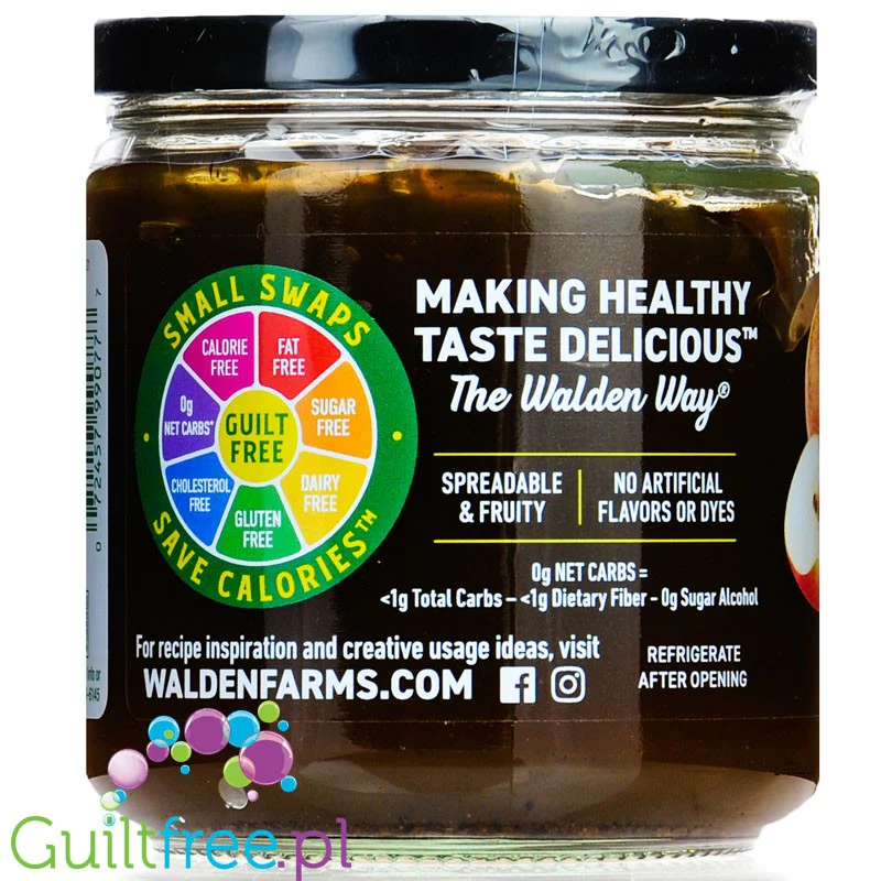 Walden Farms Apple Butter USA - dżem jabłkowy bez cukru i kcal ze stewią - Image 3