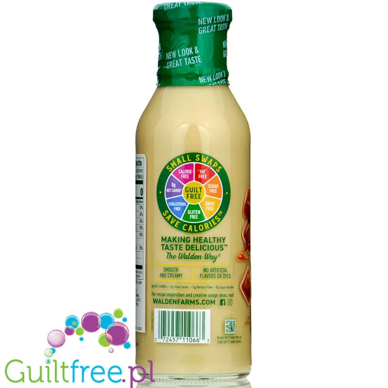 Walden Farms Coffee Creamer Caramel USA - 0kcal, a la karmelowa śmietanka, ze stewią i erytrolem - Image 2