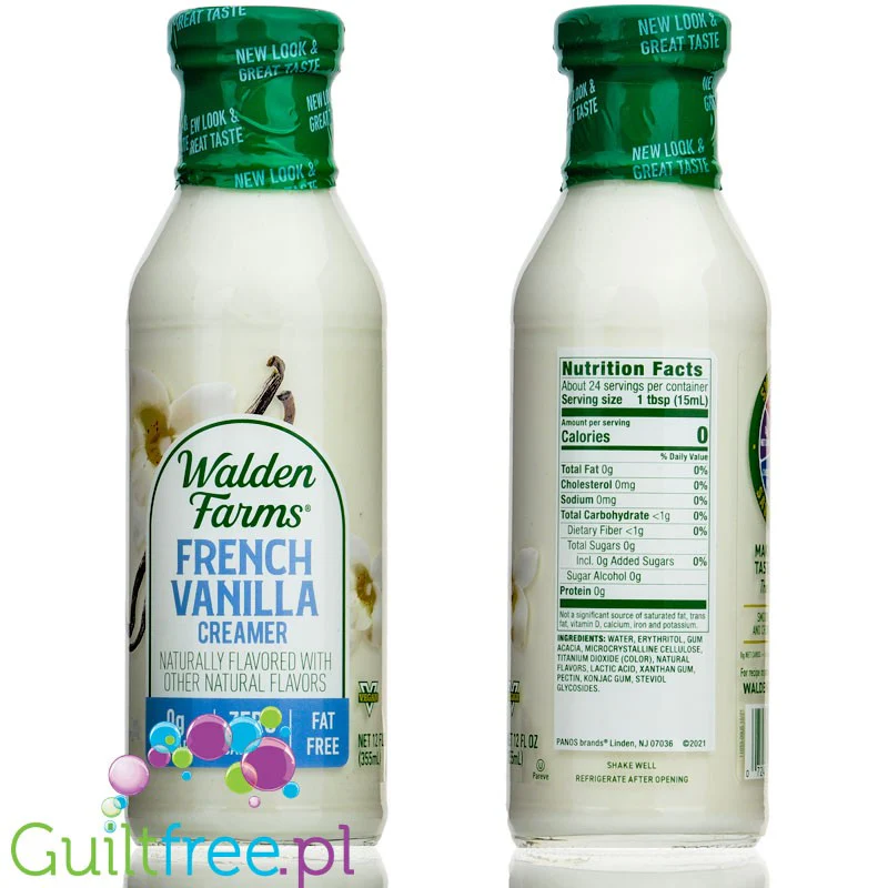 Walden Farms Coffee Creamer French Vanilla USA - zabielacz do kawy bez cukru, ze stewią i erytrolem