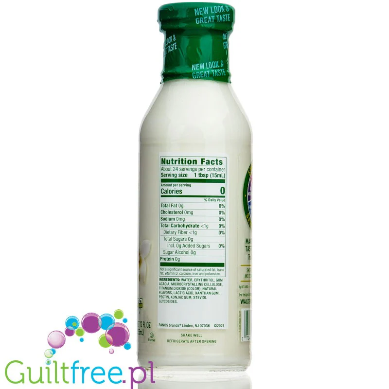 Walden Farms Coffee Creamer French Vanilla USA - zabielacz do kawy bez cukru, ze stewią i erytrolem - Image 2