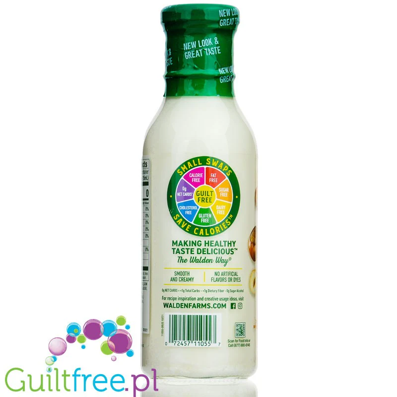 Walden Farms Coffee Creamer Hazelnut USA - zabielacz do kawy bez cukru, ze stewią i erytrolem - Image 2