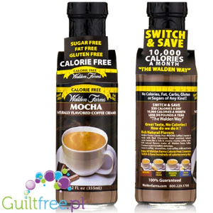 Walden Farms Coffee Creamer Mocha - bezlaktozowa 'śmietanka' czekoladowa do kawy bez kalorii, nowa wersja USA - Image 2