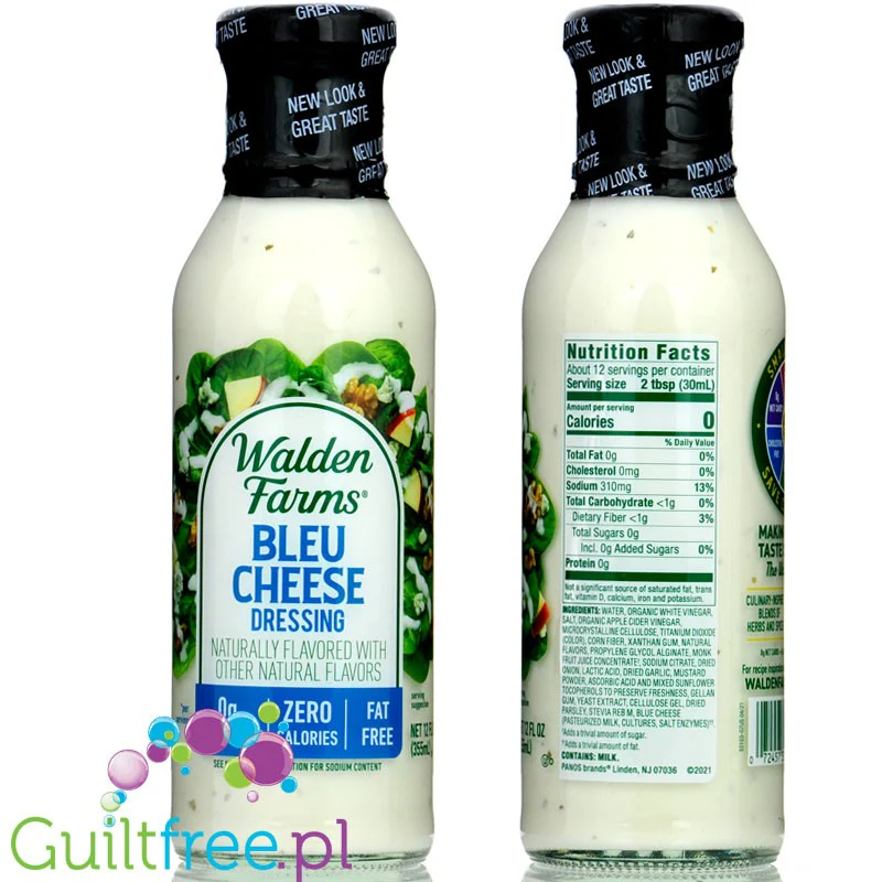 Walden Farms Dressing, Bleu Cheese USA - 0kcal, sos sałatkowy o smaku sera pleśniowego, bez sukralozy