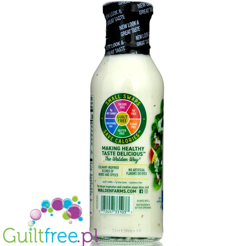 Walden Farms Dressing, Bleu Cheese USA - 0kcal, sos sałatkowy o smaku sera pleśniowego, bez sukralozy - Image 2
