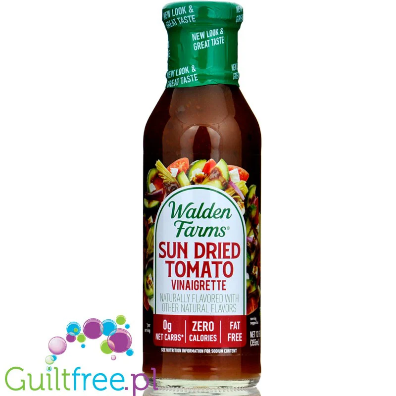 Walden Farms Keto Dressing, Sun Dried Tomato Vinaigrette USA - 0kcal winegret z suszonymi pomidorami bez sukralozy - Image 5