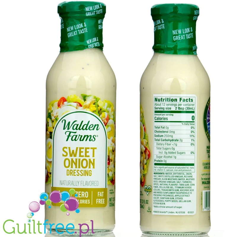 Walden Farms Dressing, Sweet Onion USA - 0kcal słodki dressing cebulowy zero kalorii ze stewią