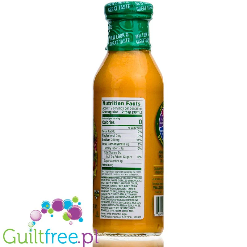 Walden Farms French Dressing USA - sos sałatkowy zero kcal ze stewią i erytrolem - Image 2