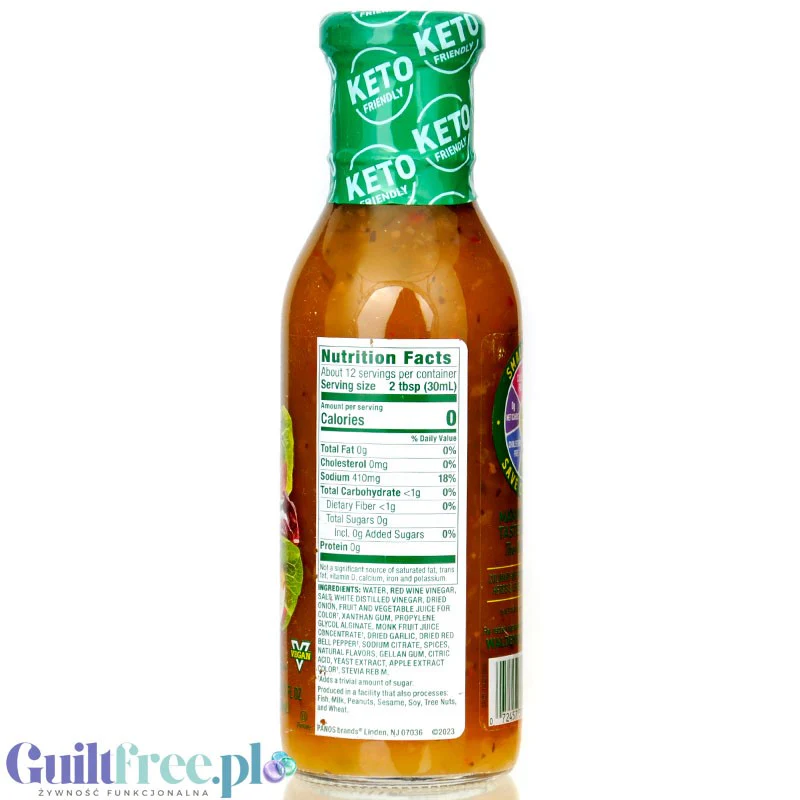 Walden Farms Keto Italian Dressing - włoski sos sałatkowy z papryką i ziołami zero - Image 3