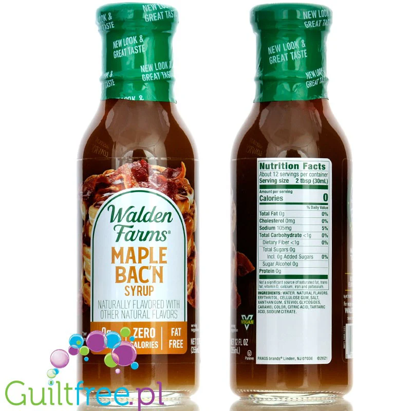 Walden Farms Maple Bac'n USA - syrop klonowo-bekonowy zero kcal bez sukralozy