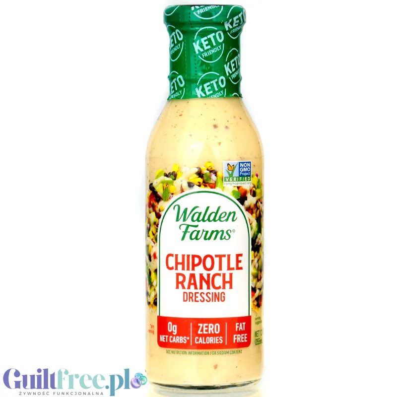 Walden Farms Keto Dressing, Chipotle Ranch - pikantny sos sałatkowy zero kukchni meksykańskiej - Image 4