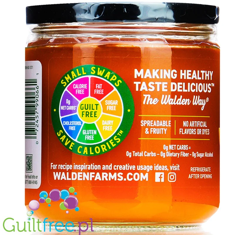 Walden Farms Orange Marmalade USA - marmolada pomarańczowa bez cukru i kcal ze stewią - Image 2