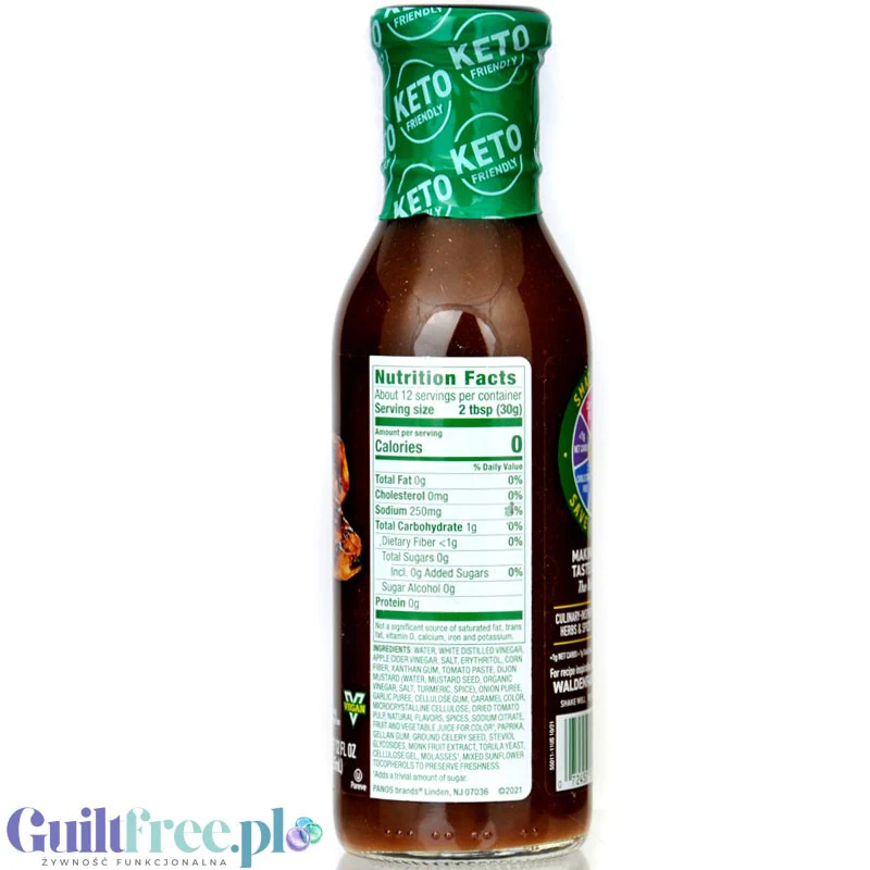 Walden Farms Original Barbecue - sos BBQ Original zero kalorii nowa wersja USA bez sukralozy - Image 3
