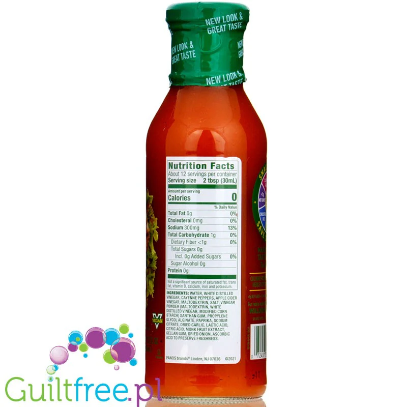 Walden Farms Vinaigrette, Spicy Buffalo USA - 0kcal pikantny dressing Cayenne & Winegret zero bez sukralozy - Image 3