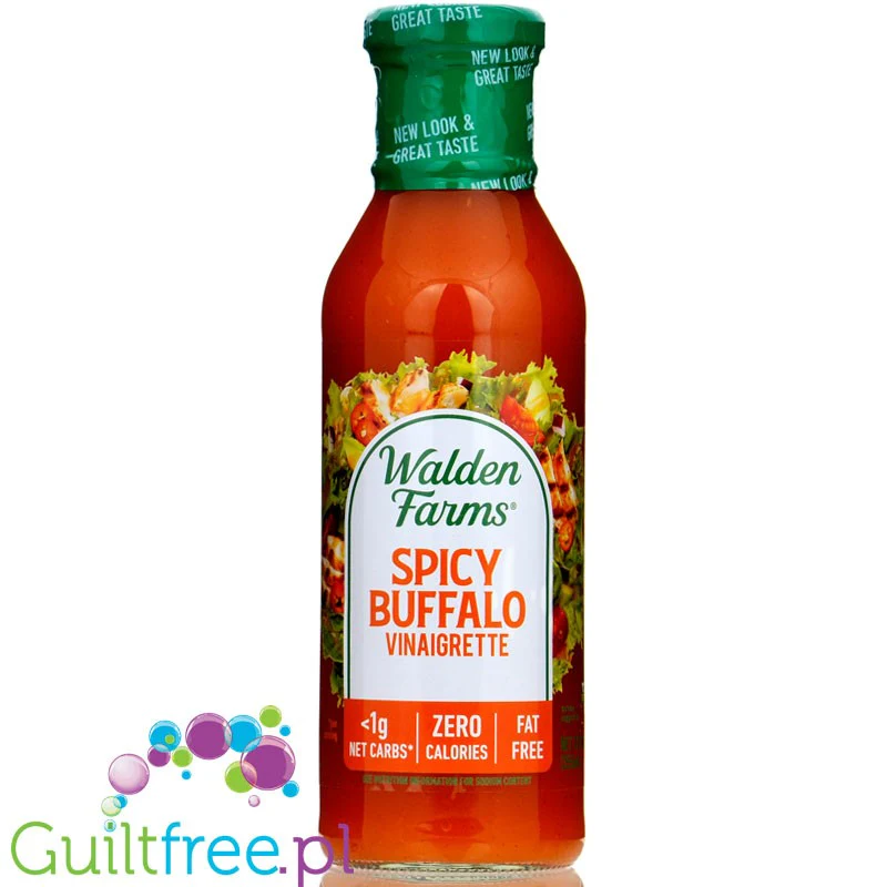 Walden Farms Vinaigrette, Spicy Buffalo USA - 0kcal pikantny dressing Cayenne & Winegret zero bez sukralozy - Image 4