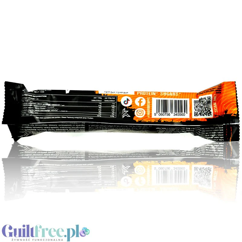 Warrior Crunch Chocolate Orange - baton proteinowy 20g białka, Mleczna Czekolada & Pomarańcza - Image 2