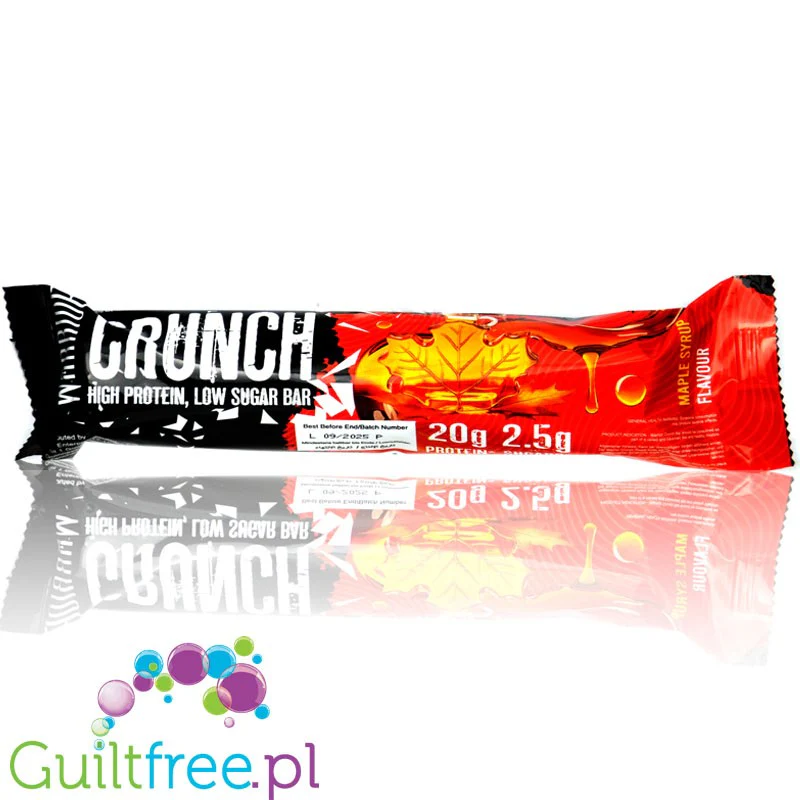 Warrior Crunch Maple Syrup - baton proteinowy 20g białka z bezcukrowym karmelem o smaku syropu klonowego - Image 2