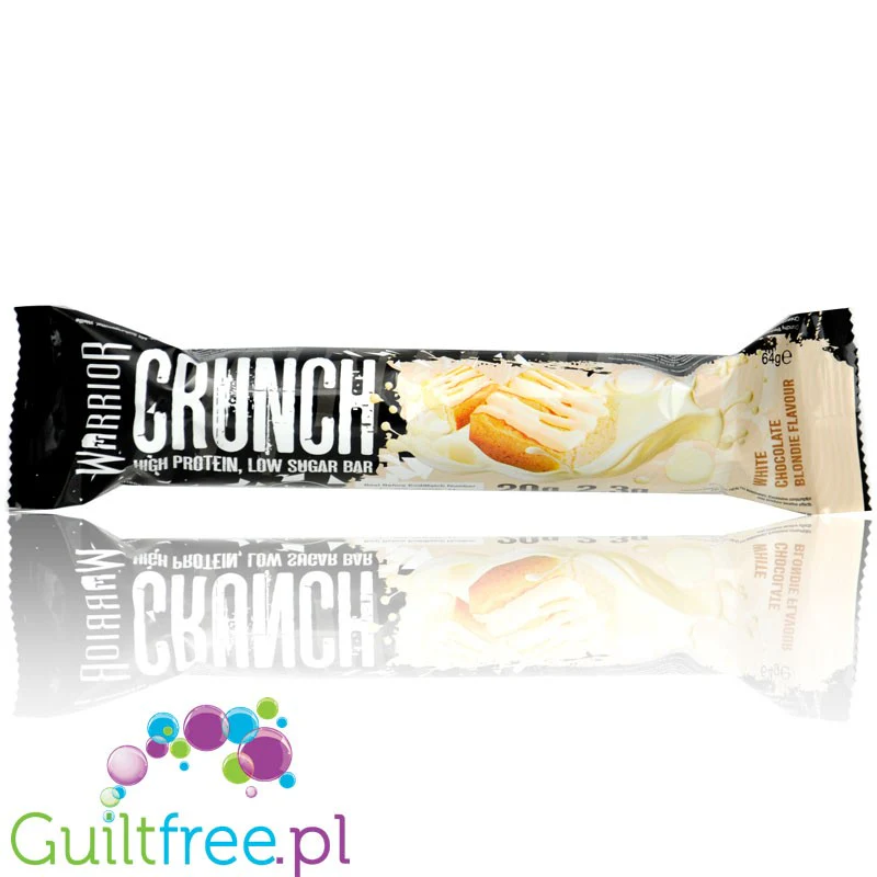 Warrior Crunch White Chocolate Blondie - baton proteinowy 20g białka, smak Karmelizowana Biała Czekolada & Karmel - Image 2