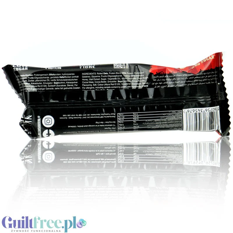 Warrior Raw Protein Flapjack Red Velvet Brownie owsiany baton 20g białka & 3g cukru - Image 2