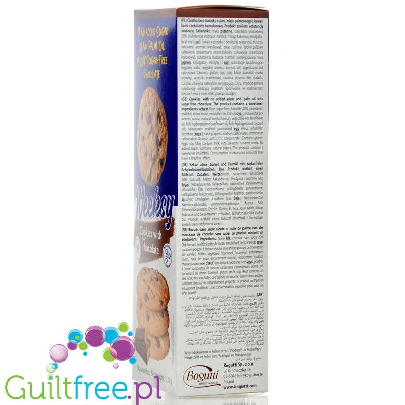 Weeksy Chocolate Chip - ciasteczka z kawałkami czekolady bez dodatku cukru i oleju palmowego - Image 3