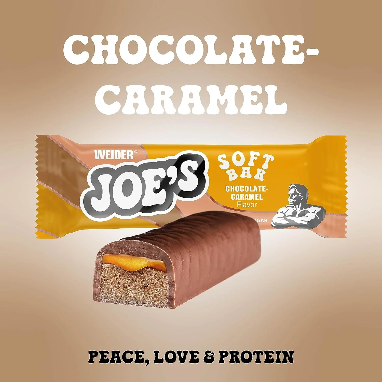Weider Joe's Soft Bar Chocolate Caramel - baton proteinowy 173 kcal i 13g białka - Image 3