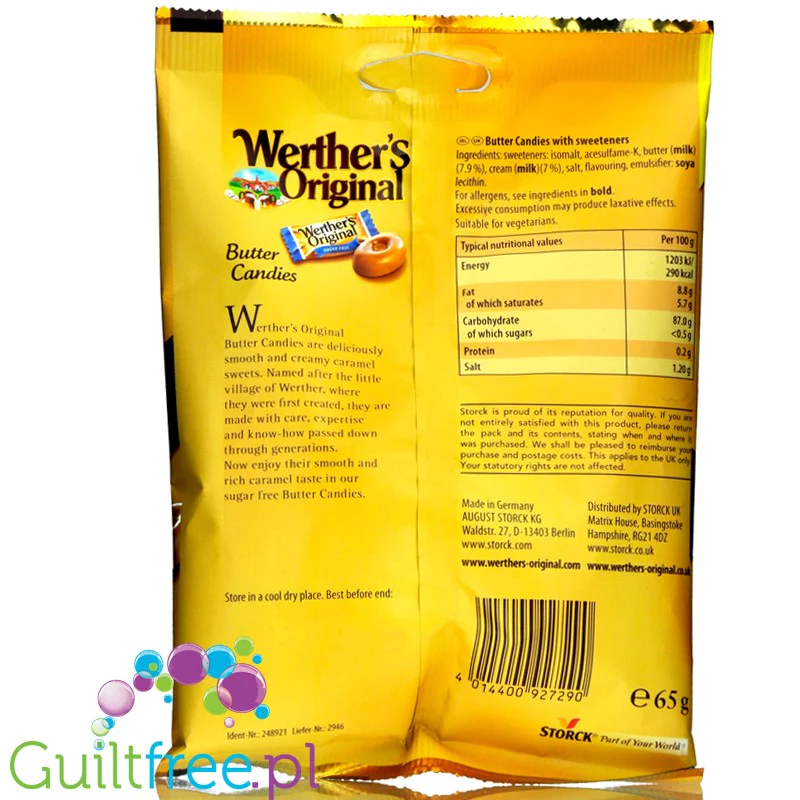 Werther's Original Butter Candies - mleczne karmelki bez cukru, UE - Image 2