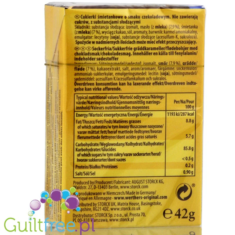 Werther's Original Chocolate cukierki bez cukru - Image 3