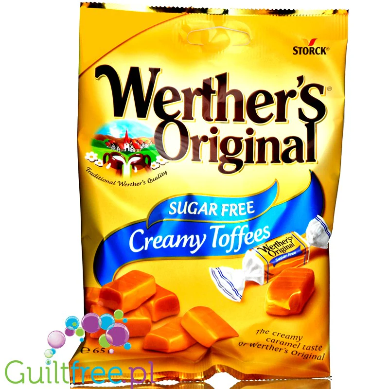 Werthers Original Creamy Toffee 65g - miękkie cukierki toffee bez cukru, UE