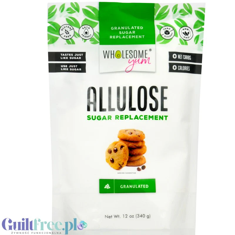 Wholesome Yum Allulose Granular 340g - słodzik w kryształkach, odpowiednik cukru bez kalorii