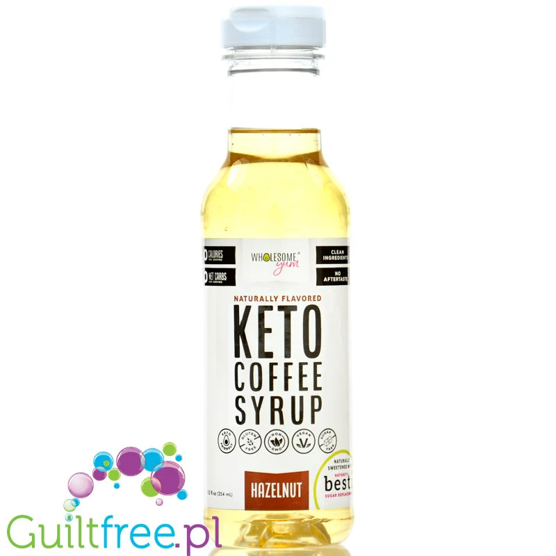 Wholesome Yum Keto Coffee Syrup Hazelnut  - keto syrop do kawy bez cukru o smaku orzechów laskowych