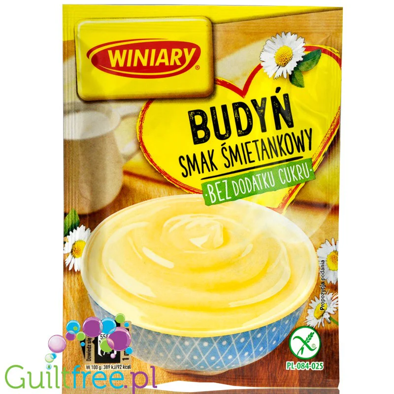 Winiary budyń śmietankowy bez dodatku cukru