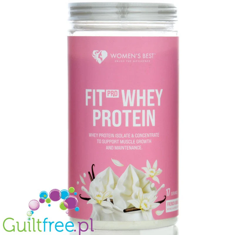 Women's Best Fit Pro Whey French Vanilla 0,51kg - odżywka białkowa dla kobiet z WPC & WPI, smak Wanilia