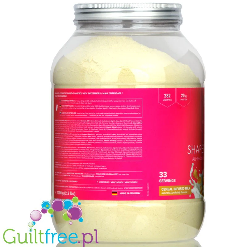 Women's Best Shape Body Shake Cereal Milk - koktajl do kontroli masy ciała z Carnipure®, Nutriose® i zieloną herbatą - Image 4