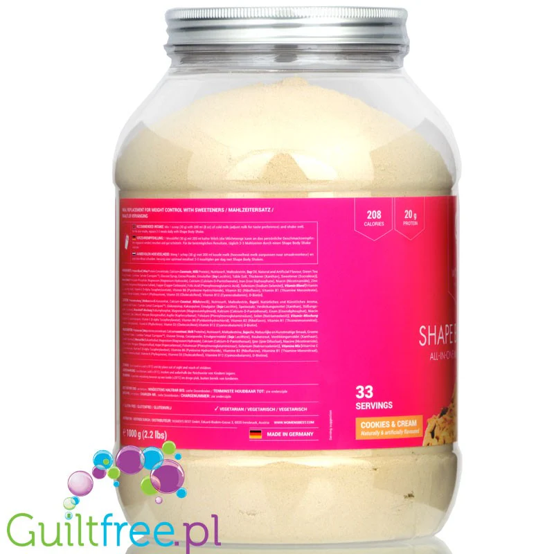 Women's Best Shape Body Shake Cookies & Cream - koktajl do kontroli masy ciała z Carnipure®, Nutriose® i zieloną herbatą - Image 4