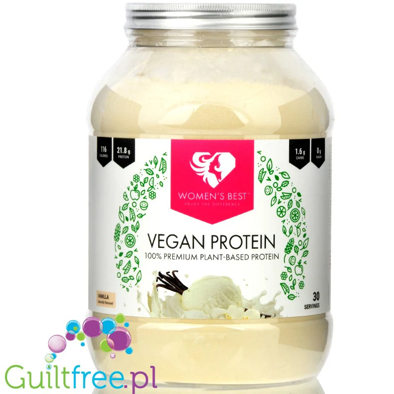 Women's Best Vegan Protein Vanilla - wegańska odżywka białkowa dla kobiet bez soi i glutenu - Image 2