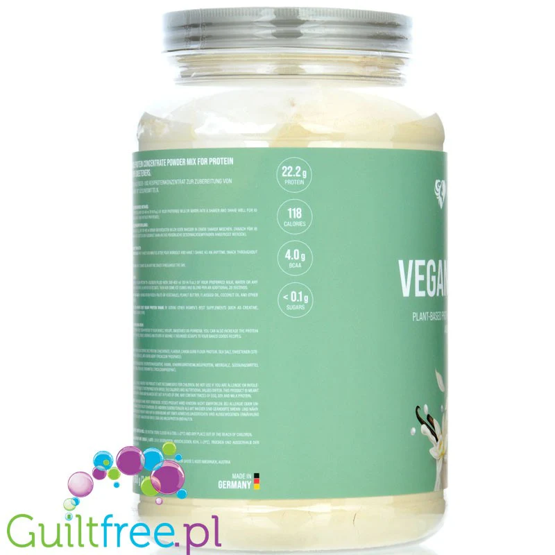 Women's Best Vegan Protein Vanilla - wegańska odżywka białkowa dla kobiet bez soi i glutenu - Image 3