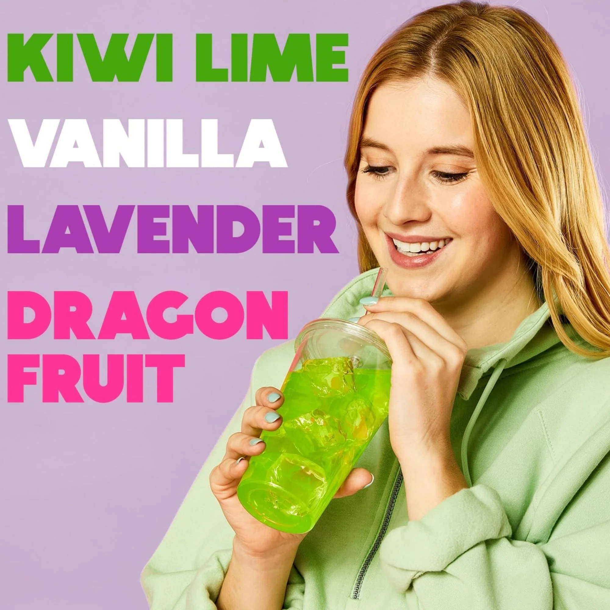 Wyler's Singles To Go 20' Kiwi Lime, Vanilla, Lavender, Dragon Fruit - unikatowe napoje w saszetkach bez cukru - Image 8
