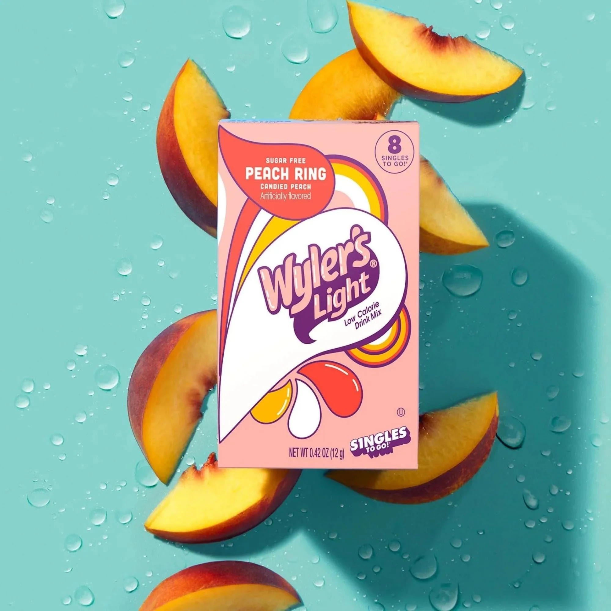 Wyler's Singles to go Peach Ring - napój w saszetce z TikToka, bez cukru i kalorii - Image 3