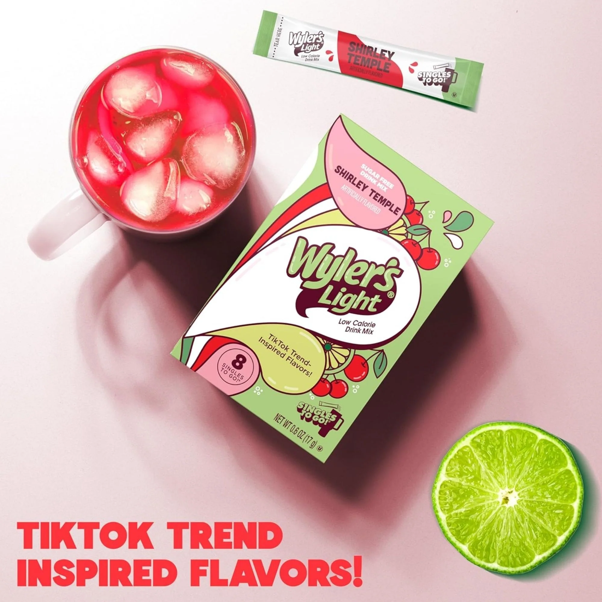 Wyler's Singles To Go Shirley Temple - saszetki smakowe do napojów bez cukru i kcal - Image 5