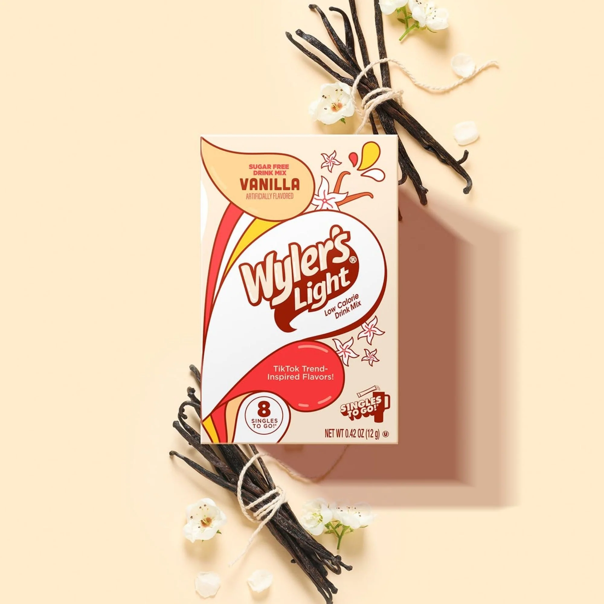 Wyler's Singles To Go Vanilla - waniliowe saszetki smakowe bez cukru do napojów i deserów - Image 5