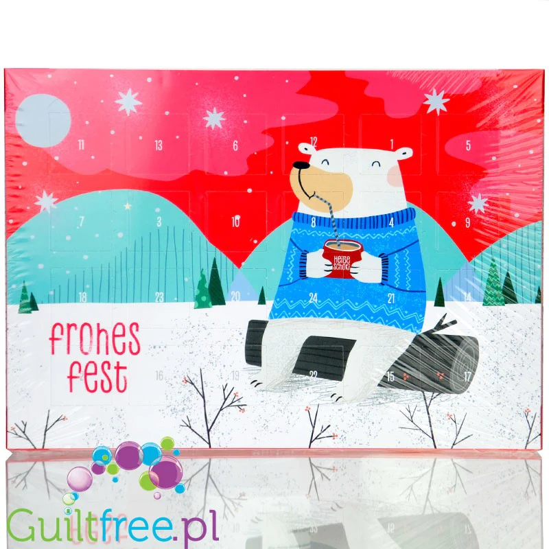 Xucker Adventskalender - kalendarz świąteczny z mlecznej czekolady bez cukru z ksylitolem