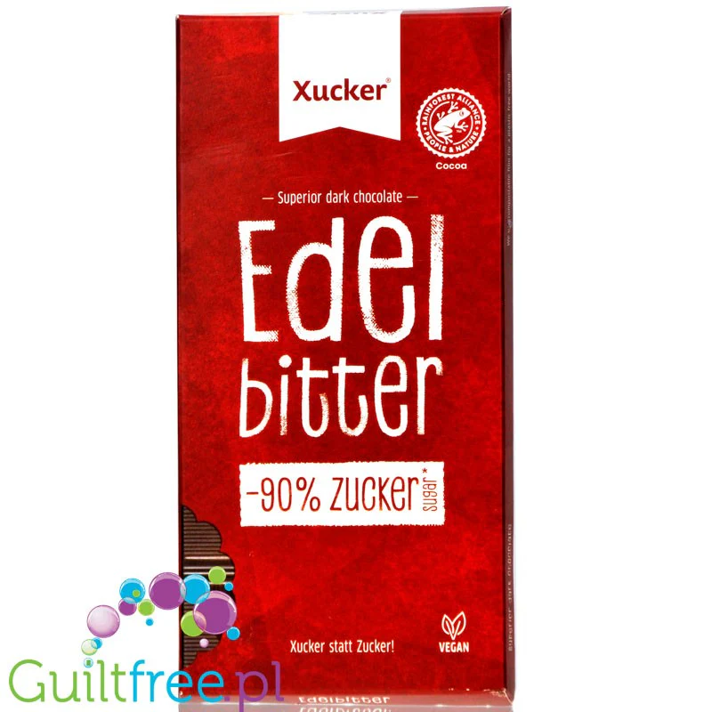 Xucker Dark Ciemna Czekolada 75% bez cukru, tylko z Fińskim Ksylitolem