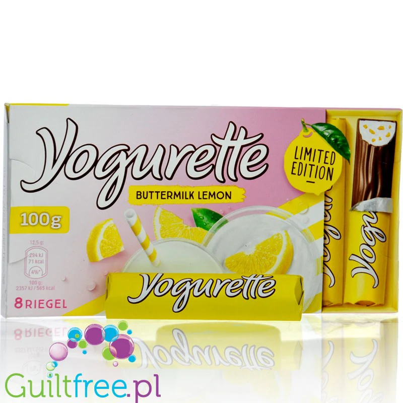 Yogurette Buttermilk Lemon (CHEAT MEAL) - batoniki czekoladowe z masą jogurtowo-cytrynową - Image 2